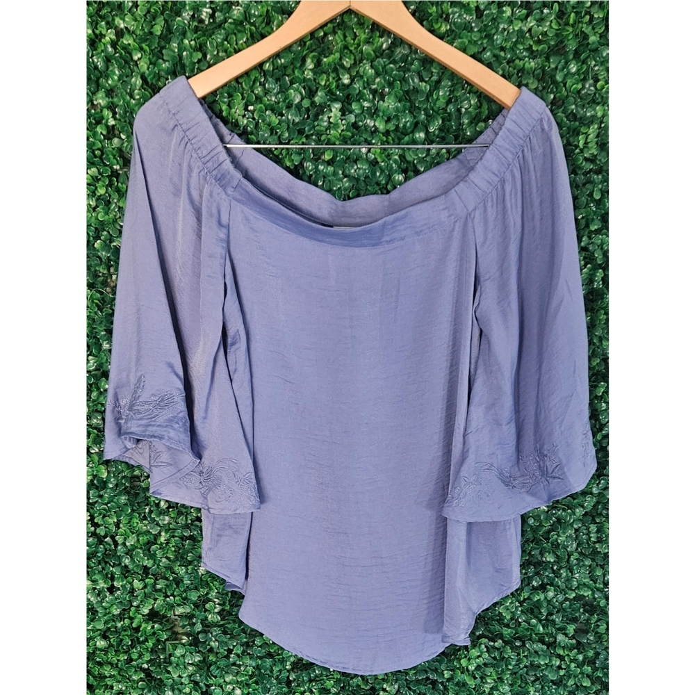 Jennifer Lopez Flutter Sleeve Blouse